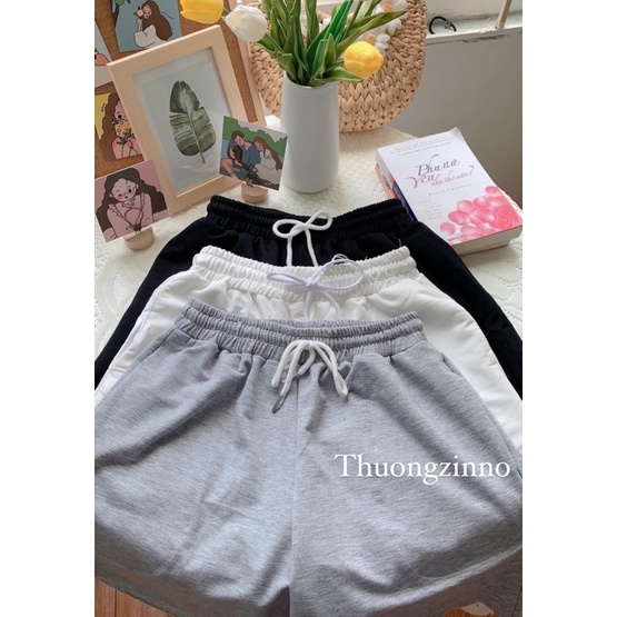 [Ảnh thật/Video] Quần short nữ chất da cá Hàng Quảng Châu nhiều màu Quần đùi phong cách ulzzang basic