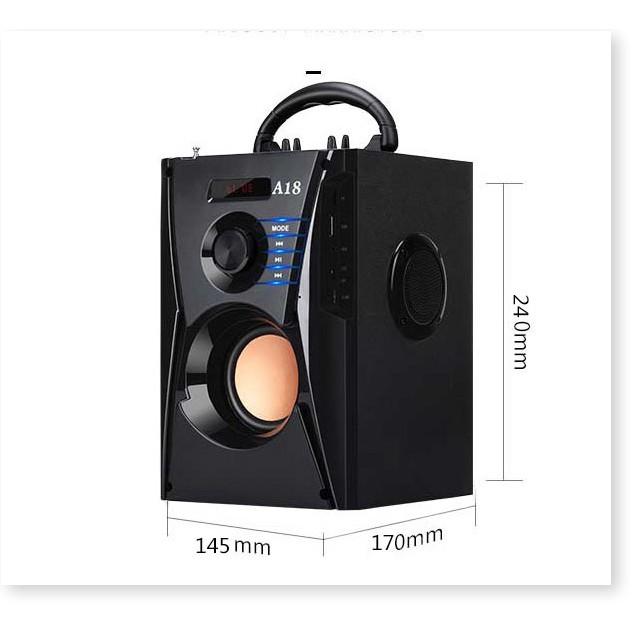 Loa Karaoke Mini A18 ✔️Tặng Micro✔️ Âm Thanh Siêu To, Bass Siêu Trầm, Có Remote. Bảo hành 12T