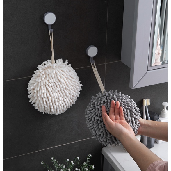 Khăn Lau Tay Siêu Thấm Hút Dạng Bông/ Khăn Bếp Treo Tiện Lợi B124