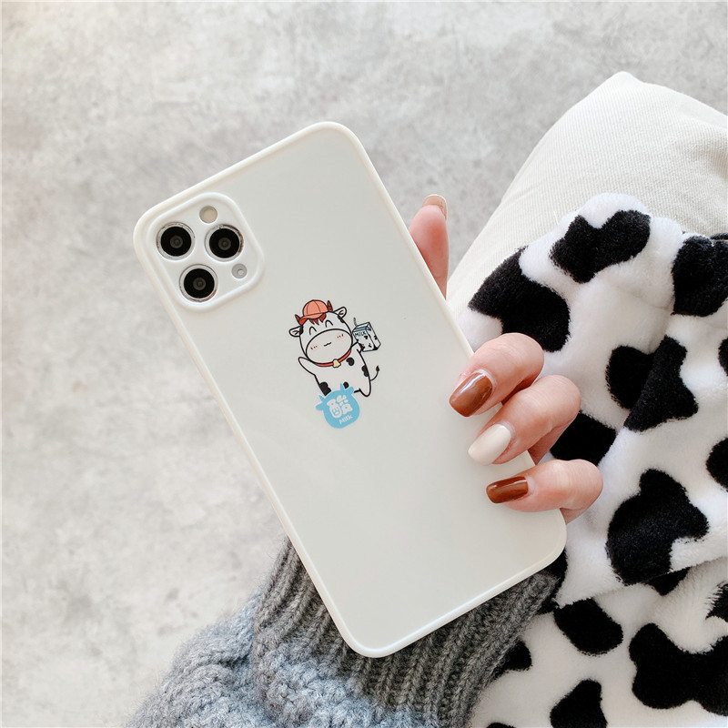 Ốp Lưng Nhám In Hình Chú Bò Đáng Yêu Cho Iphone 12 Pro Max 12mini 8plus 7plus Se 2020 Iphone 11 Pro Max Xsmax Xr Xs | BigBuy360 - bigbuy360.vn