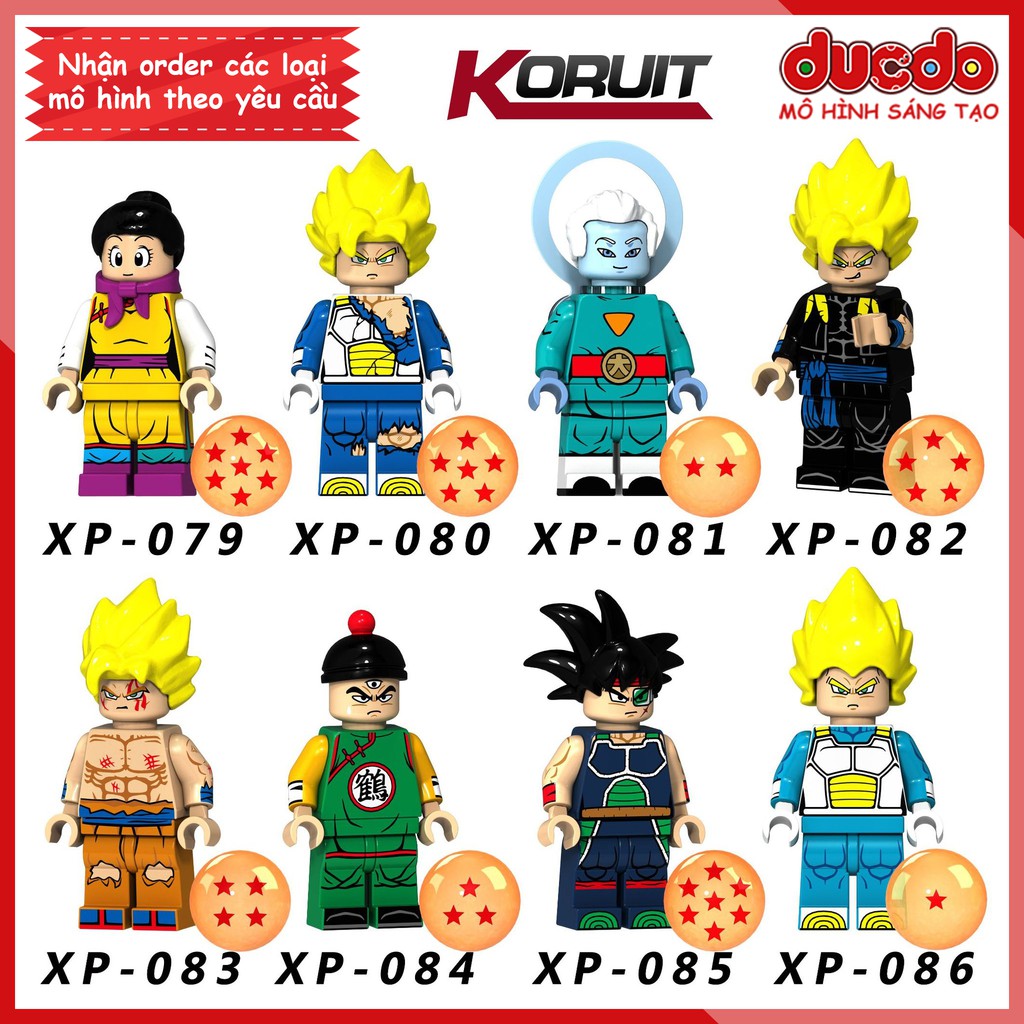 Minifigures các nhân vật 7 viên ngọc rồng mới nhất - Đồ chơi Lắp ghép Mini Dragon Ball Goku Koruit KT1011 Mô hình