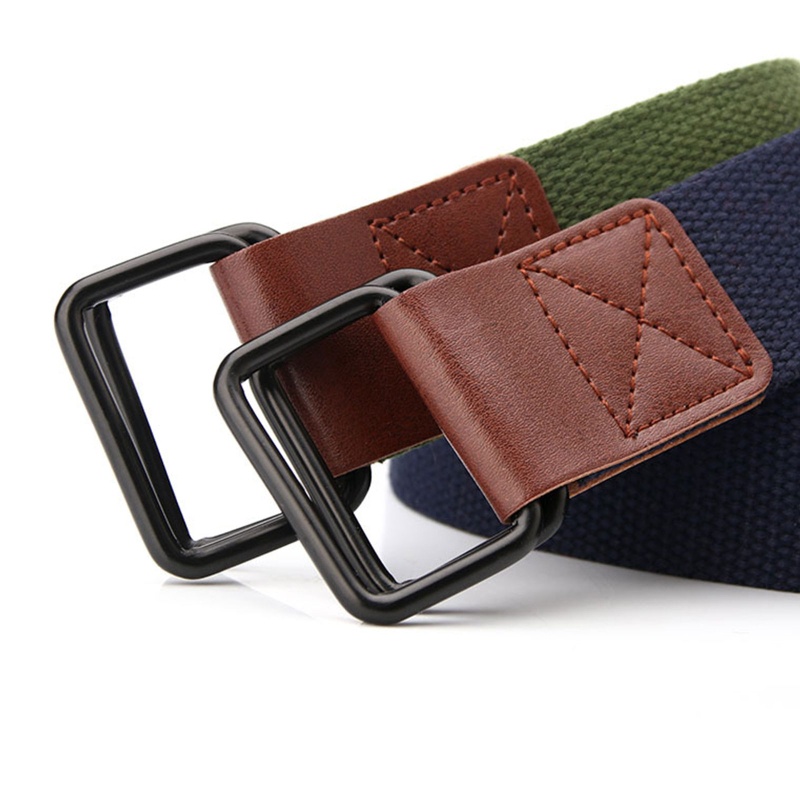 Thắt Lưng Vải Canvas Bản Rộng Màu Trơn Điều Chỉnh Được Phong Cách Vintage Cho Nữ