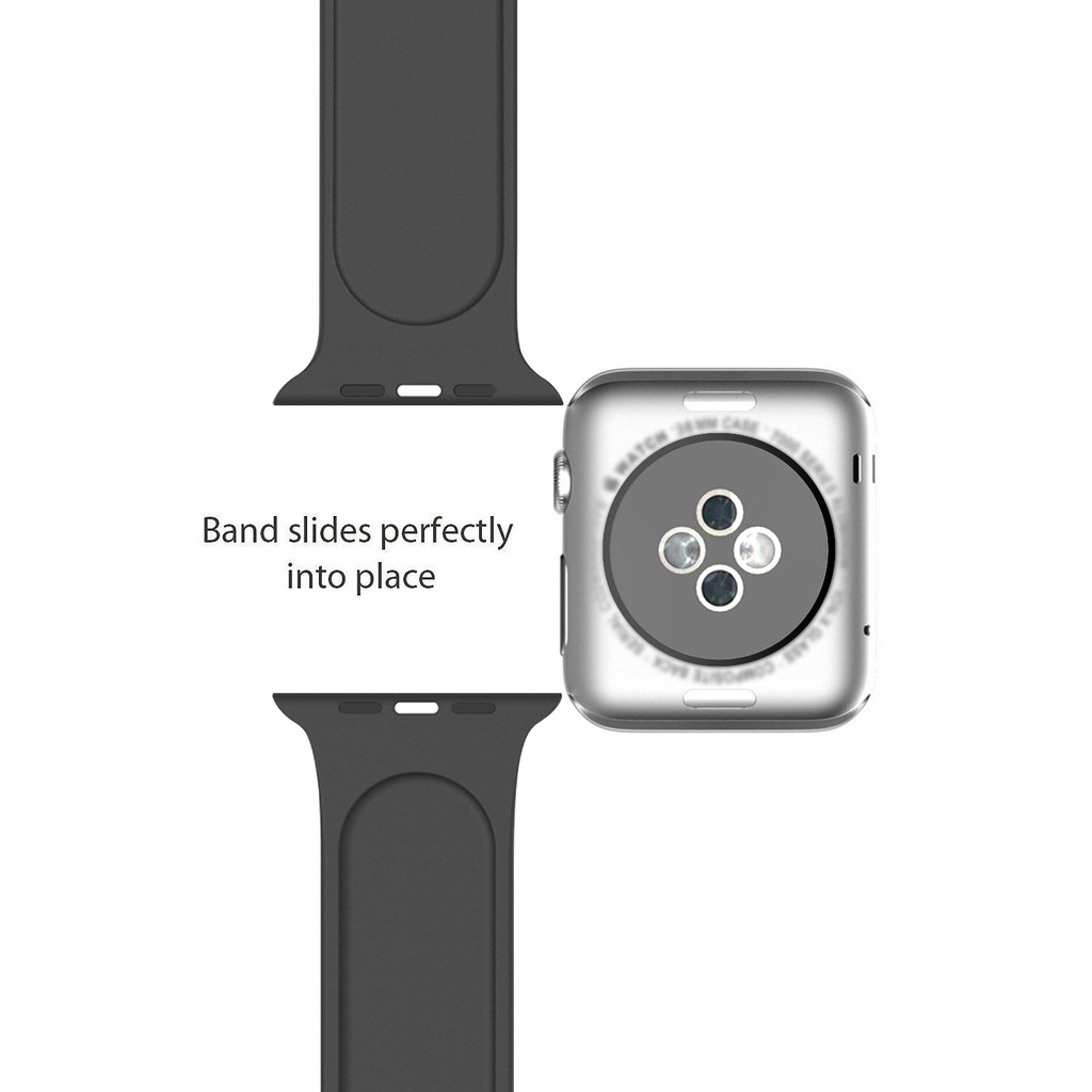 Dây đeo thể thao silicon cao su mềm mại cho Apple Watch Series 6 / SE