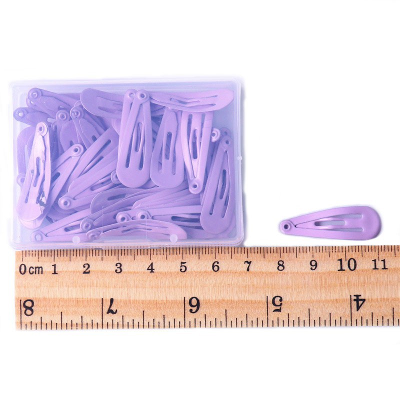 Kẹp tóc nữ màu kem trơn mini thời trang Hàn Nhật dài 3cm B693