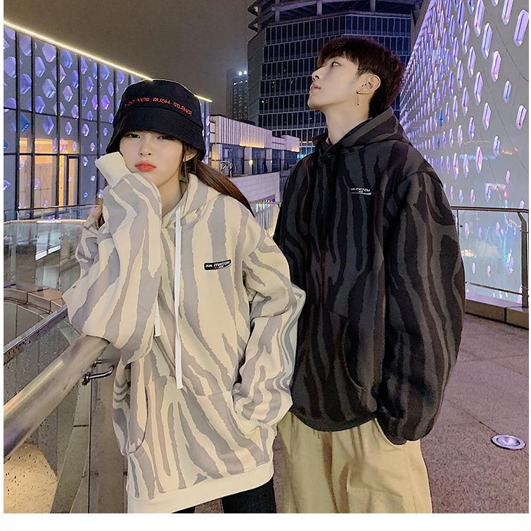 Áo hoodies unisex chất liệu nỉ ngoại rằn ri in toàn thân, lót 2 lớp CC047 | BigBuy360 - bigbuy360.vn