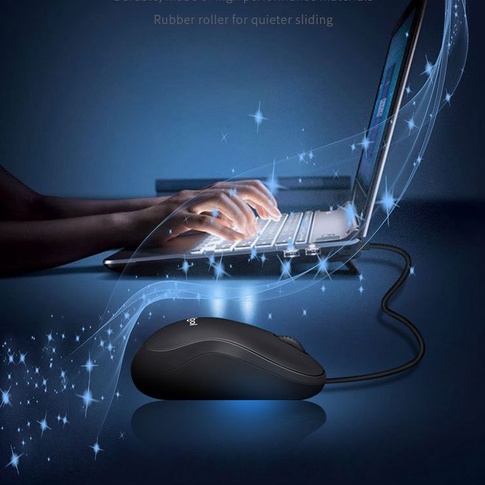 Chuột máy tính có dây văn phòng gaming LDK giá rẻ Silent tắt âm chống ồn DPI 1200