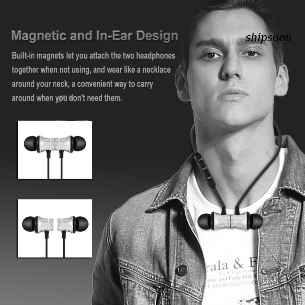 snej  Magnetic Wireless Bluetooth 4.2 In-Ear Stereo Earphone Sports Headphone with Mic