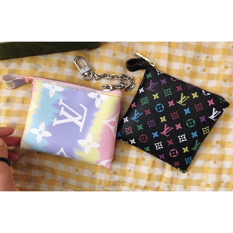 Ví thẻ, Phụ Kiện Túi, Móc khoá, Ví Nhỏ Khoá Kéo LV Siêu Xinh