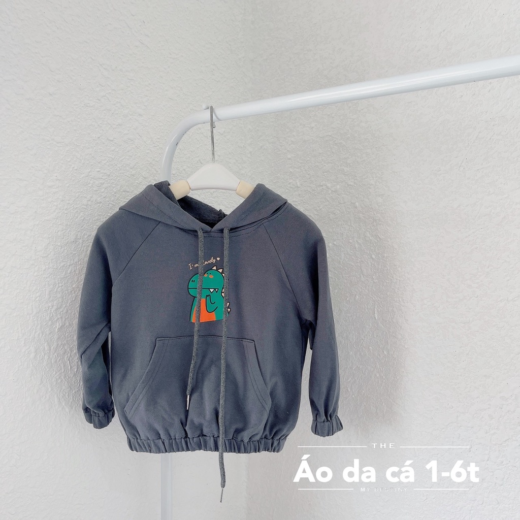 Áo hoodies da cá cho bé trai, bé gái 1-6 tuổi (Mã 045)