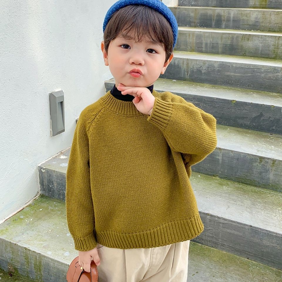 Áo Sweater Phong Cách Hàn Quốc Thời Trang Thu Đông Cho Bé Trai