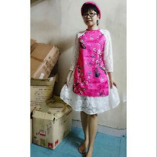 Áo dài gấm cách tân