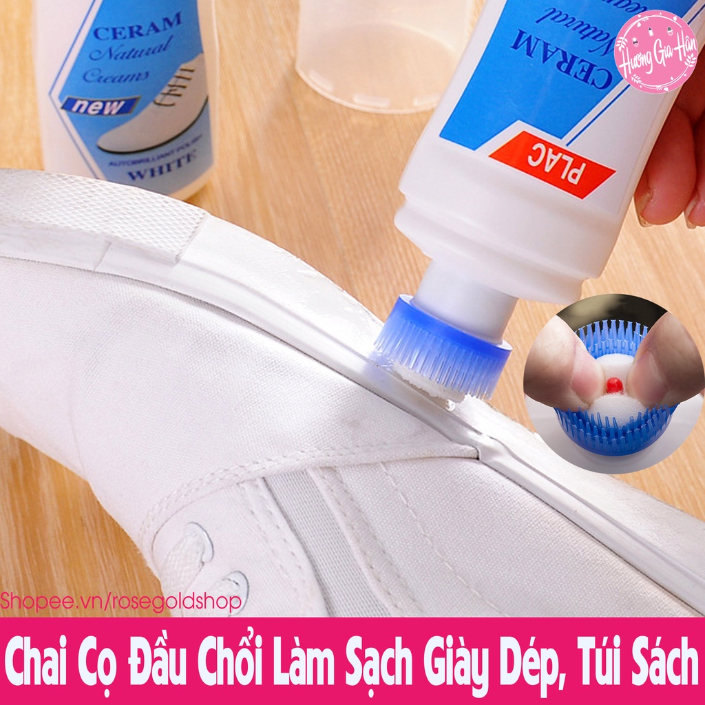 Chai Cọ Đầu Chổi Làm Sạch Giày Dép, Túi Xách