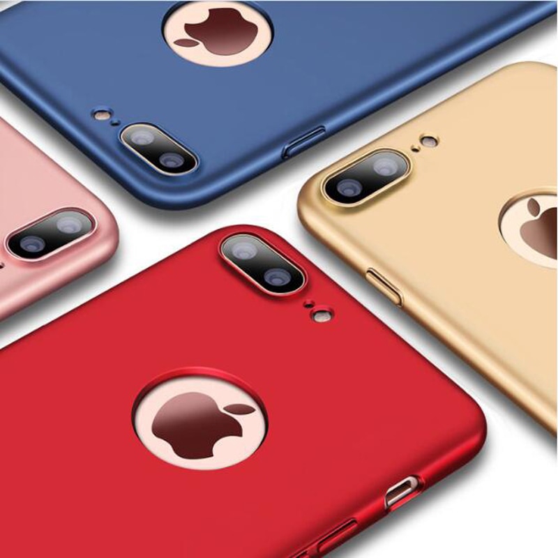 Ốp điện thoại nhựa pc cứng mặt nhám sang trọng cho iPhone 7 7plus 8 8plus 6s 6 s 6plus X Xs Max Xr 5 5S Se