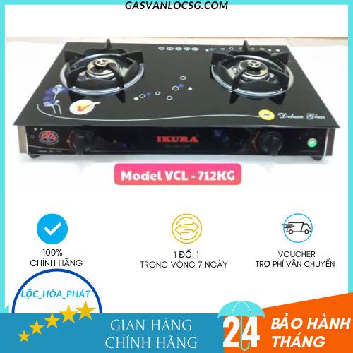 Bếp Ga Đôi -712KG01 - Bếp Gas Mặt Kính -Tiết Kiệm Ga -Ngọn Lửa Xanh