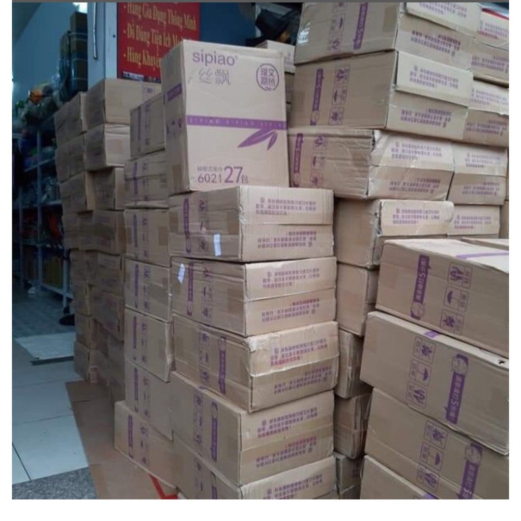 ( HÀNG ĐỦ ) 1 THÙNG 30 GÓI GIẤY ĂN GẤU TRÚC SIPIAO