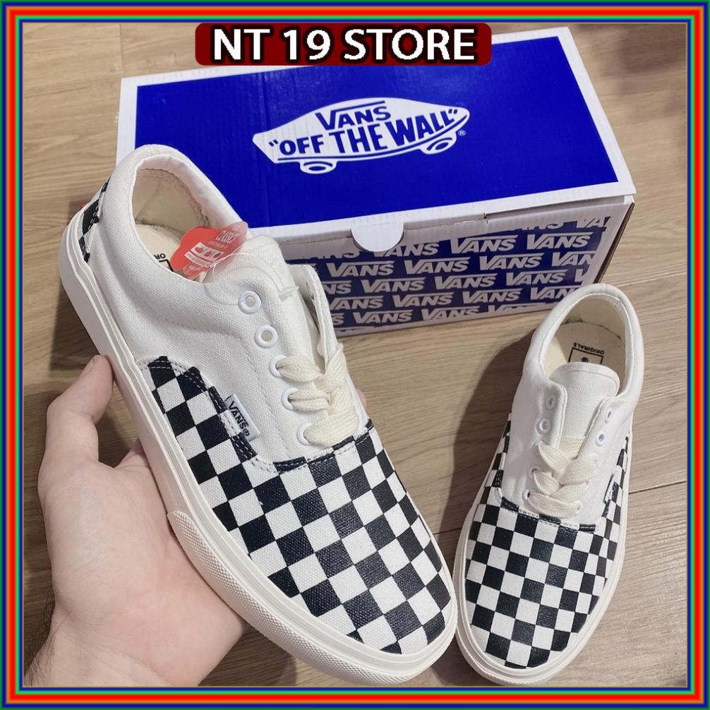 Giày caro nam nữ buộc dây , Giày thể thao sneaker vans lười có dây buộc hottrend 2022 full box bill