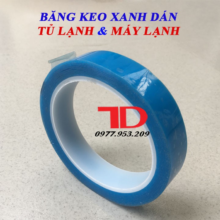 Băng keo xanh dán Tủ Lạnh và Máy Lạnh, băng dính chuyên dụng