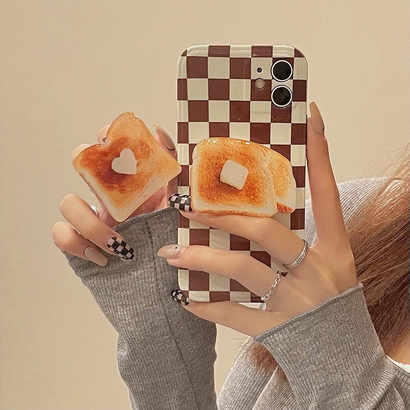 Giá Đỡ Điện Thoại/popsocket hình bánh phong cách Hàn Quốc