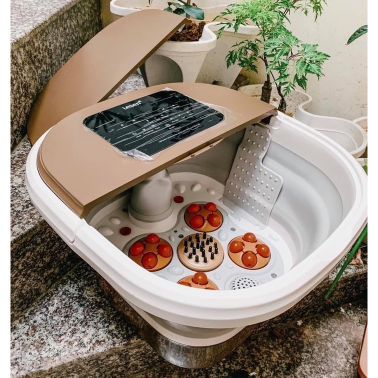 Bồn ngâm massage chân Lesen 2021 phiên bản gấp gọn Tiếng anh mới nhất