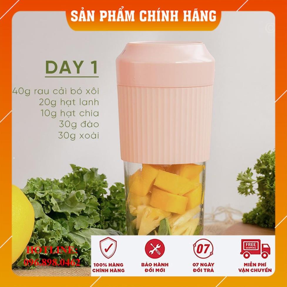 [CHÍNH HÃNG-FREESHIP] Máy Xay Sinh Tố Mini JUICE CUP 3000mAh, Máy Xay Sinh Tố Cầm Tay Đa Năng SIÊU HOT Xay Cả Đá-Thịt