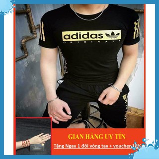 Bộ Quần Áo Thun Nam Ngắn Tay In Logo trước ngực - Thời Trang Hè  - BN05