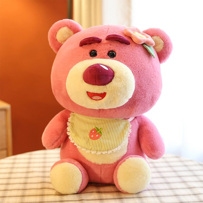 Gấu Lotso Dâu Hồng - Gấu Bông Dâu Lotso Huggin Bear Dâu