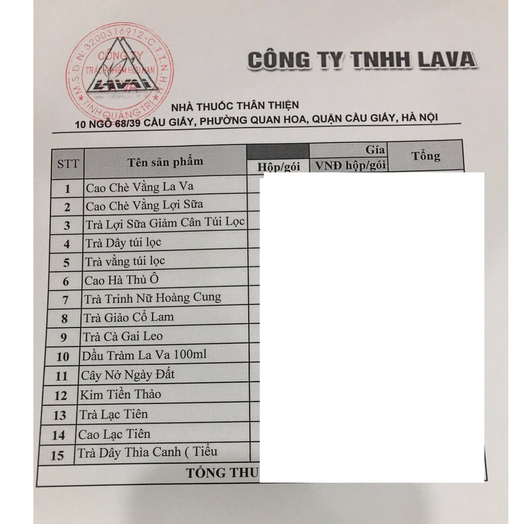 Trà Kim Tiền Thảo LAVA - Hỗ Trợ giảm Sỏi Niệu, Sỏi Mật (Hộp 30 gói)