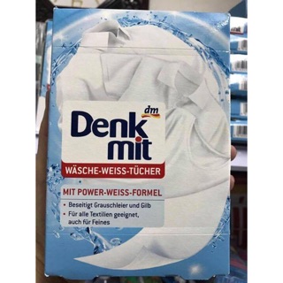 Hộp 20 miếng giặt tẩy trắng quần áo Denkmit thần thánh