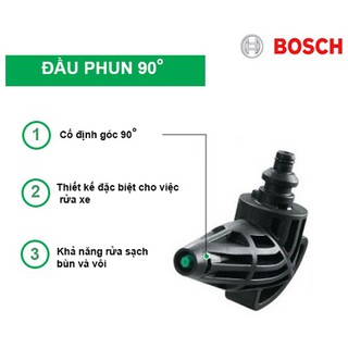 Đầu phun xịt rửa Đầu rửa xe Bosch chính hãng 90° F016800354 vuông góc tiện lợi để phun rửa gầm xe