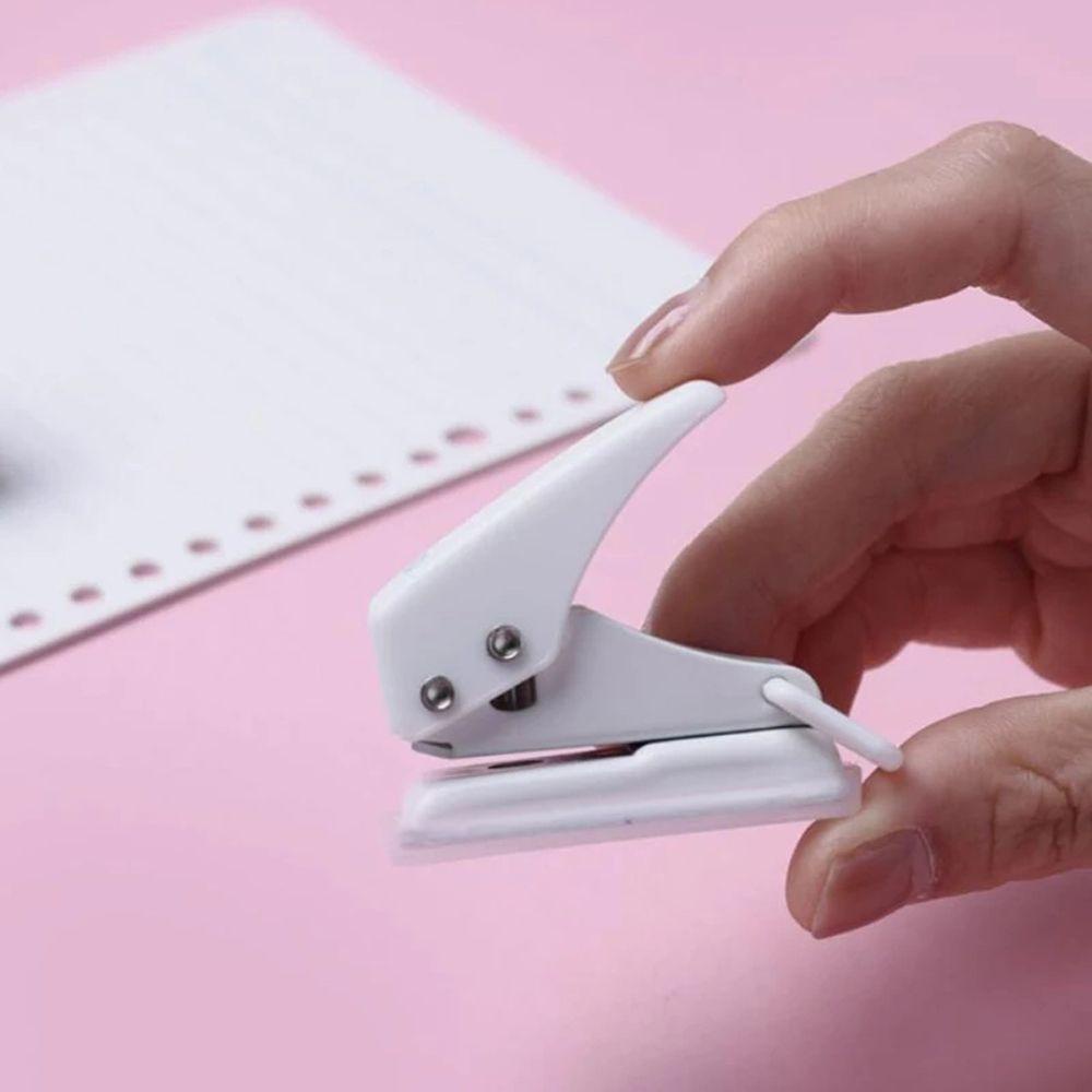 Dụng Cụ Đục Lỗ Giấy Văn Phòng Màu Trơn Tiện Dụng|Máy Đục Lỗ Giấy Đơn
