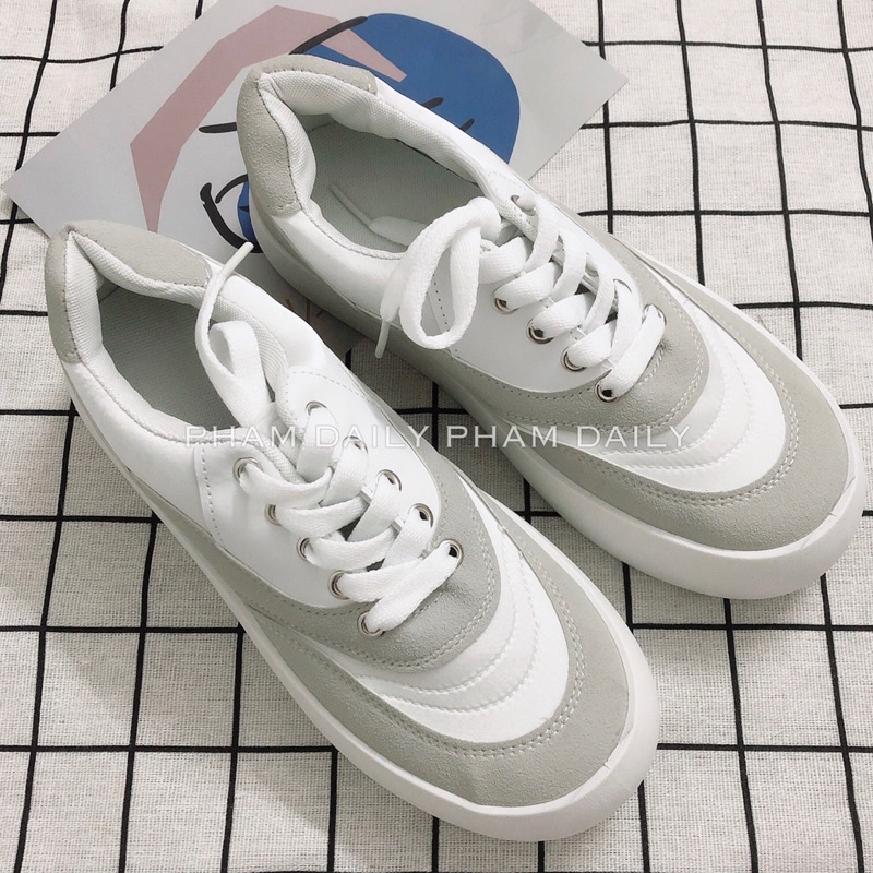 Giầy Sneaker Đế Bánh Mì Hàng Quảng Châu Cao Cấp- Giầy RoseBlackpink Đế 4cm