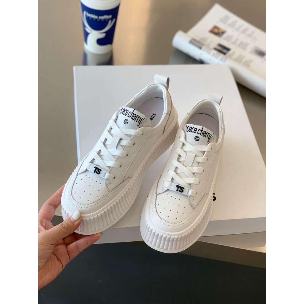 Giày Thể Thao Đế Dày Màu Trắng Dễ Phối Đồ Hợp Thời Trang Cho Nữ