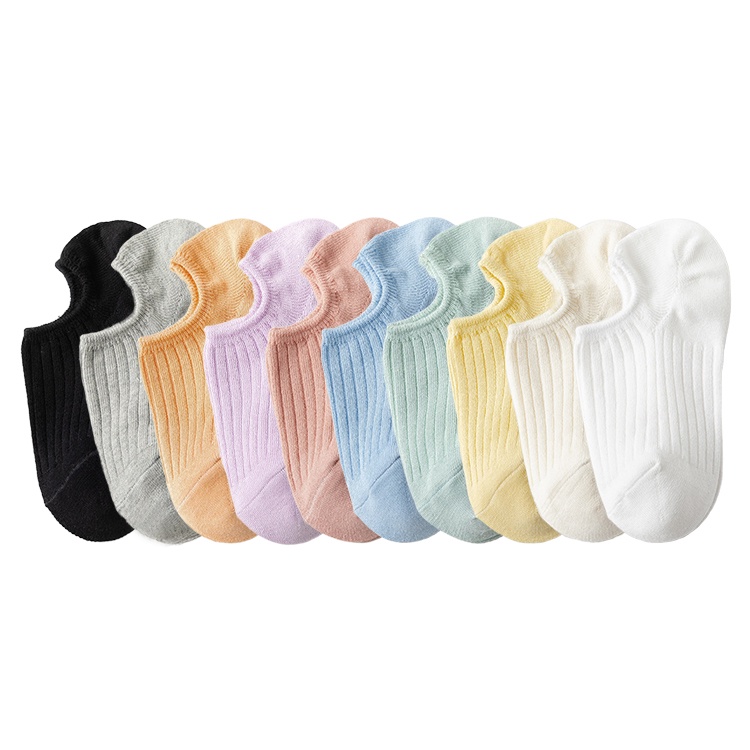 Vớ cổ thuyền ngắn vải cotton chống trượt cho nữ