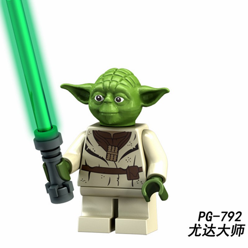 Mô Hình Đồ Chơi Lắp Ráp Lego Star Wars Yoda Darth Vader Luke Han Solo Midaloian Pg792