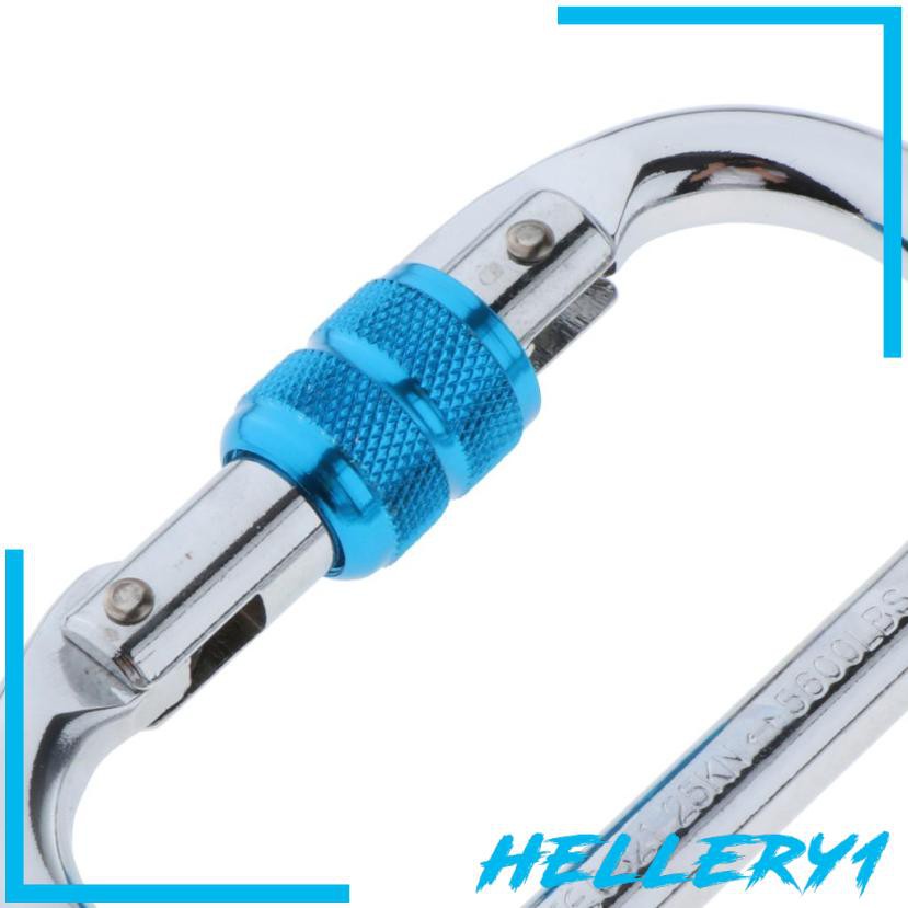 1 Móc Khóa Carabiner Bằng Sắt Hình Chữ O 25KN Tiện Dụng Cho Leo Núi / Cắm Trại