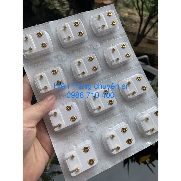 khuyên bấm lỗ tai cao cấp studex của mỹ chính hãng chống rỉ chống sưng viêm không bạc màu không ăn tai
