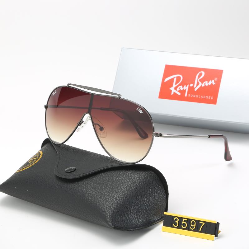 Aviator Ray-Ban_ chính hãng Kính râm 2021 Thời trang Hàn Quốc mới Kính râm nam nữ một mảnh Cặp đôi hợp thời trang Du lịch ngoài trời Kính râm lái xes