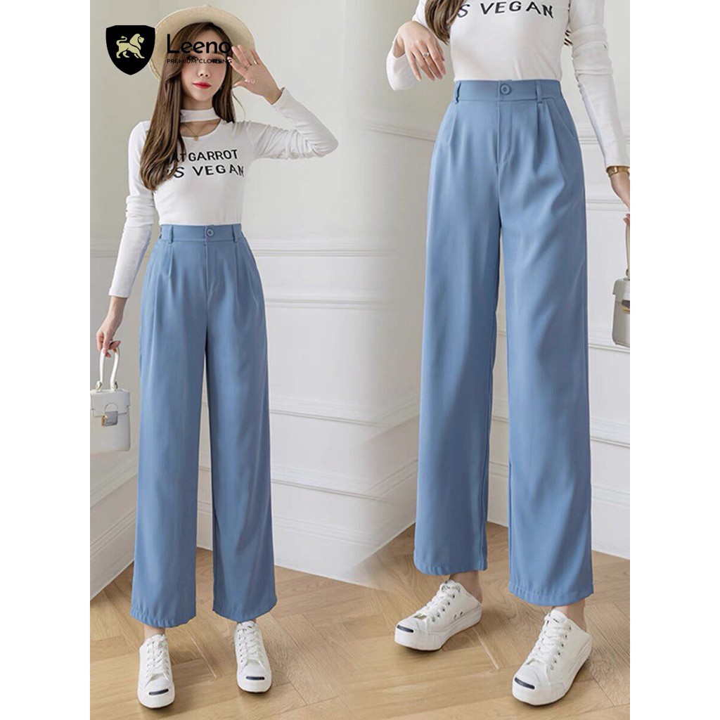 Quần ống rộng nữ culottes xuông dài 💥 Quần ống suông khoá trước | BigBuy360 - bigbuy360.vn