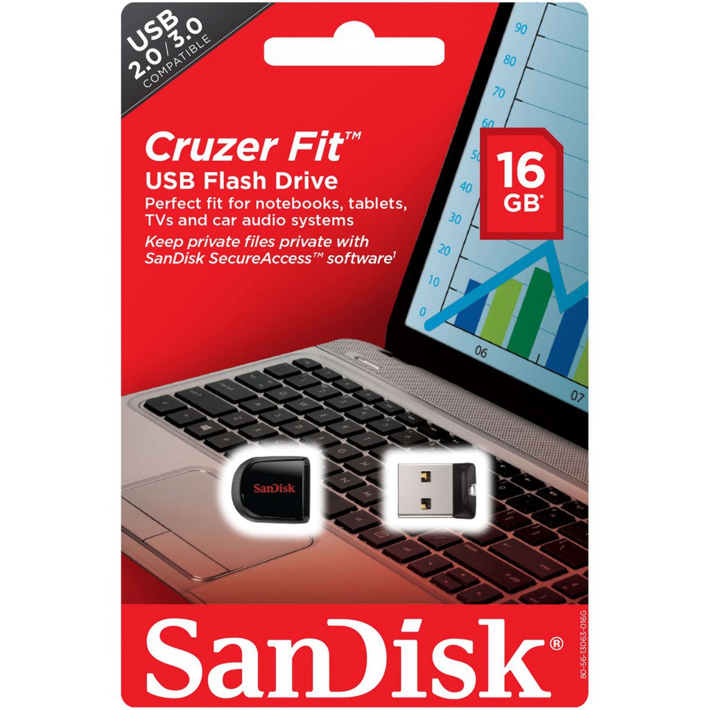 USB Sandisk Cruzer Fit 32GB - 64GB nhỏ mini