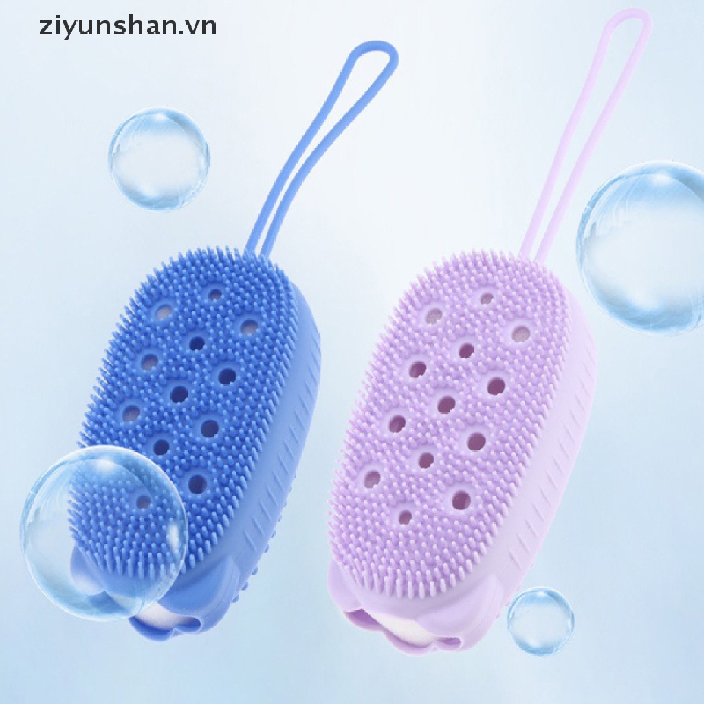 Bàn chải silicone chà lưng tẩy tế bào chết khi tắm