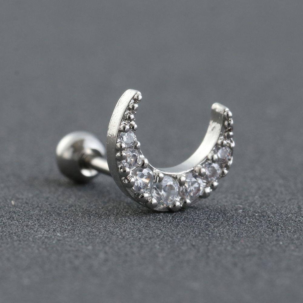 Nextvn Khuyên Xỏ Cơ Thể Nhỏ Hình Cánh Hoa Mặt Trăng Cánh Hoa Cho Môi Sụn Helix