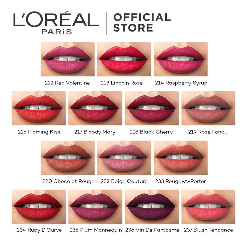 L'Oreal Paris Color Riche Matte Lipstick - 13 Shades (Makeup, Lipstick)