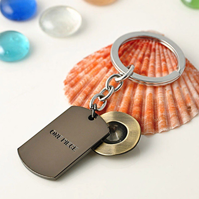 Móc Khóa Hình Dáng Đầu Lâu Xinh Xắn Phong Cách Anime One Piece