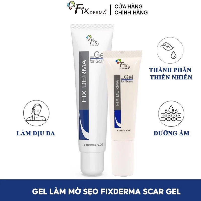 Kem Dưỡng Mờ Sẹo, Tàn Nhang, Thâm Nám, Làm Sáng Da FIXDERMA Scar Gel &amp; Skarfix Plus Cream