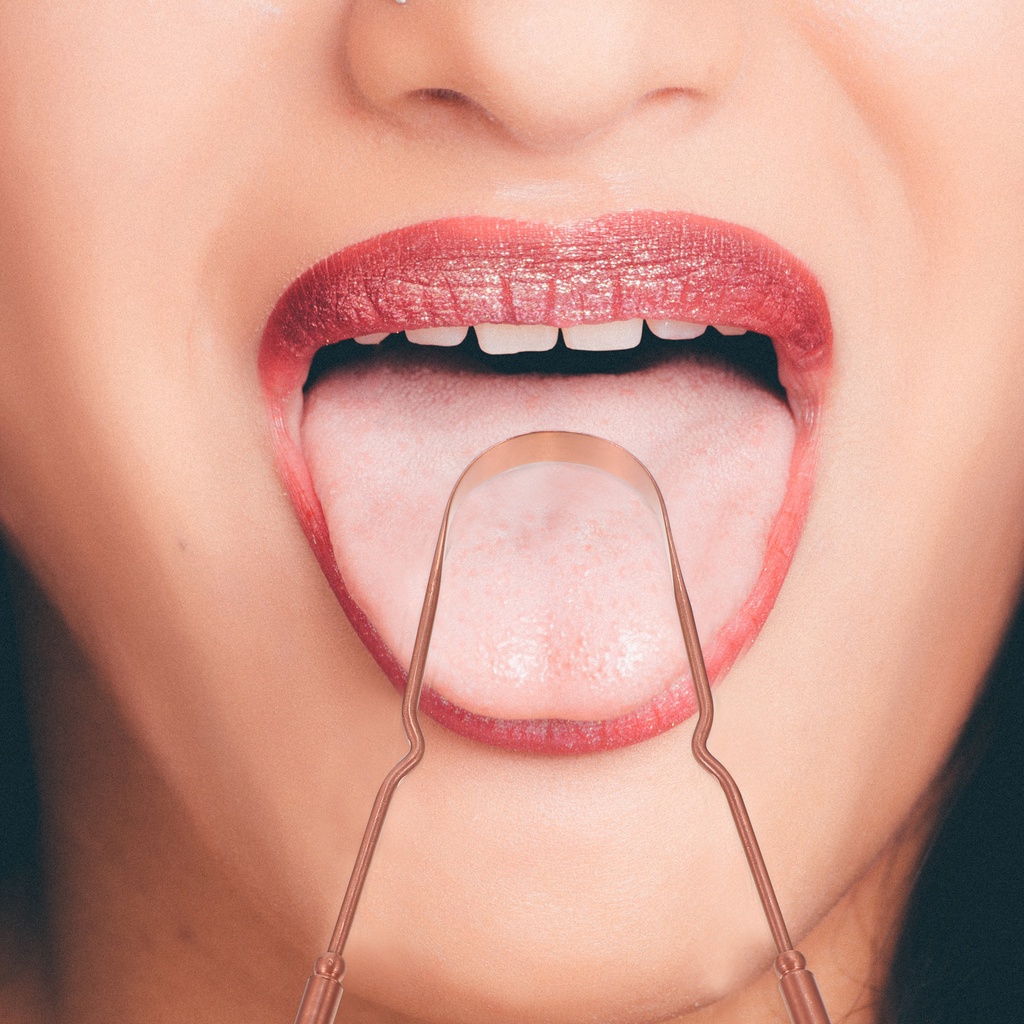 1 Cọ Vệ Sinh Lưỡi Bằng Đồng Kèm Hộp Đựng