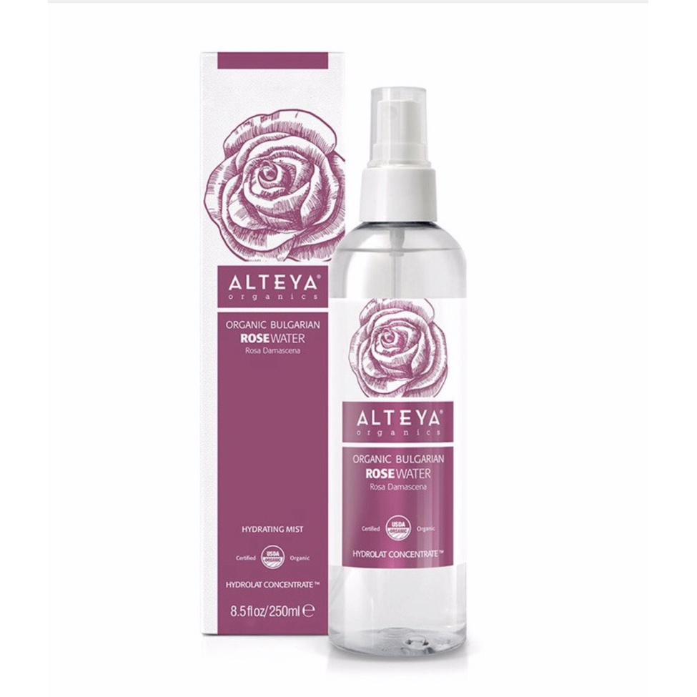 Nước Hoa Hồng Bulgaria Hữu Cơ (Rose Damascena) Alteya Organics Bulgarian Rose Water 250ml