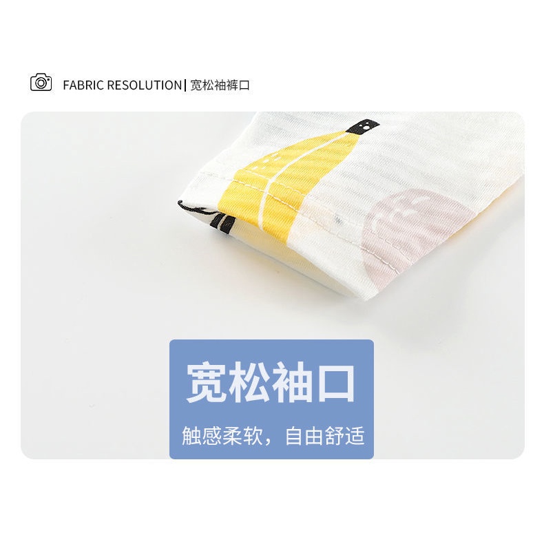 Bộ Đồ Ngủ Tay Dài Vải Cotton Thoáng Khí Dành Cho Bé 1-12 Tuổi