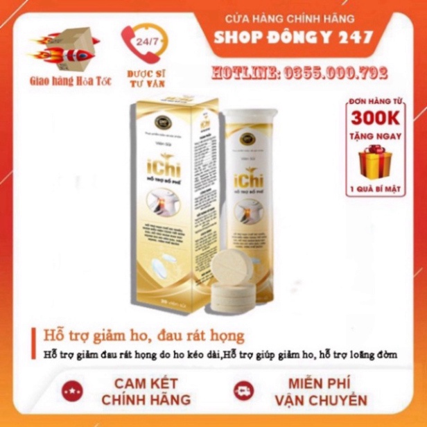 ✅ VIÊN SỦI ICHI  20 VIÊN - Đánh bay ho rát, mất tiếng,  họng hạt,  amidan - Công nghệ Nhật Bản