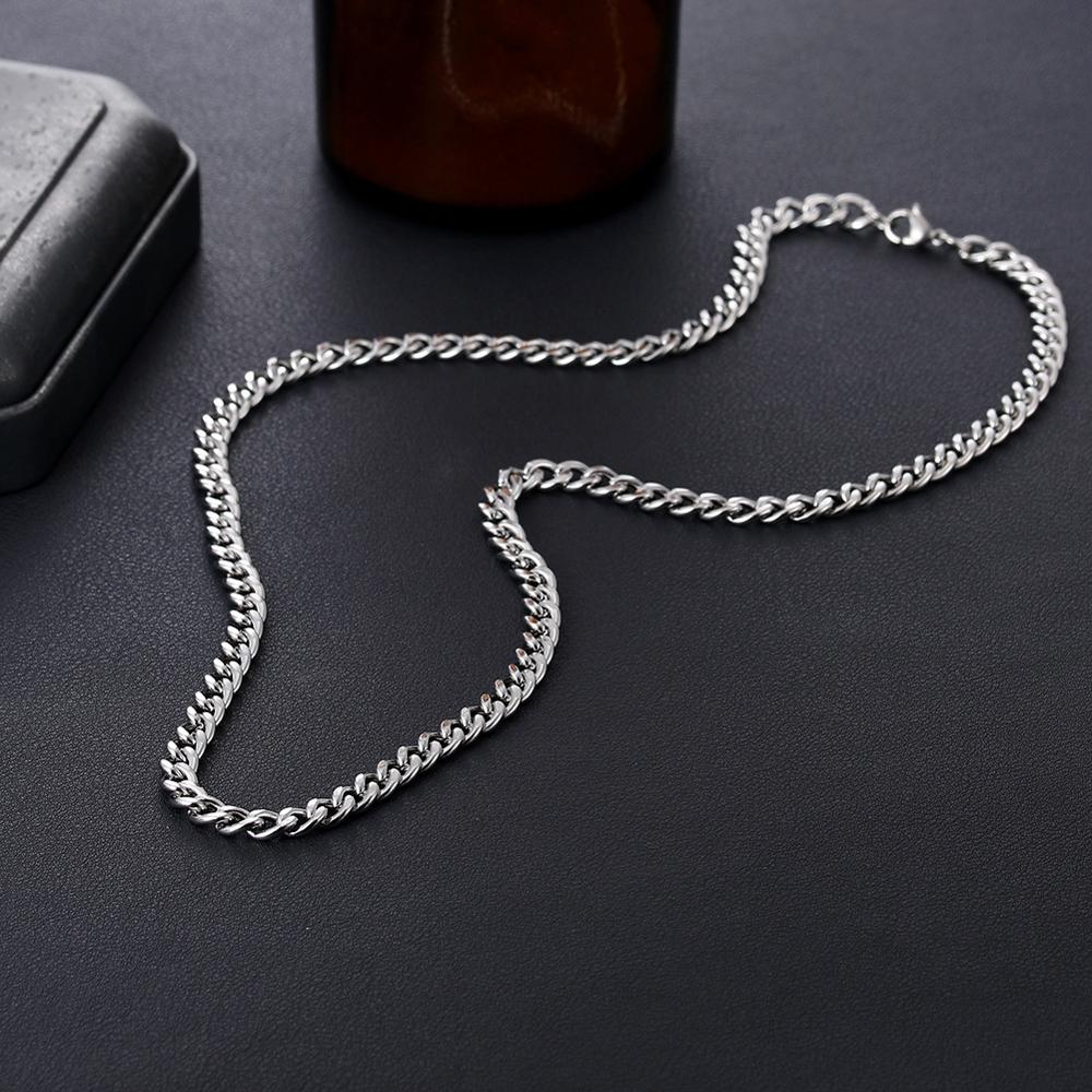 Dây chuyền hợp kim cỡ 3.5/5/7cm dài 60cm kiểu dáng đơn giản hợp thời trang