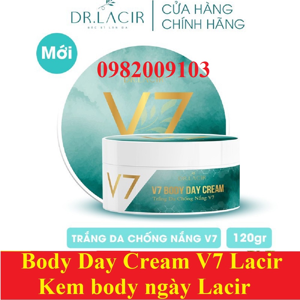 Kem Dưỡng Da Body Ban Ngày V7 DrLacir,V 7 DR LACIR SIÊU VI CHẤT,Cấp ẩm chăm sóc dưỡng trắng da,giúp da mềm mịn